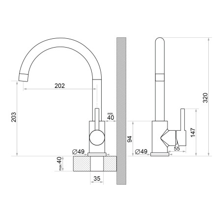 Diamond 501 - Grifo de cocina