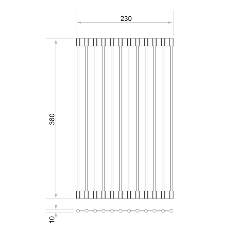 Escurridor enrollable 380