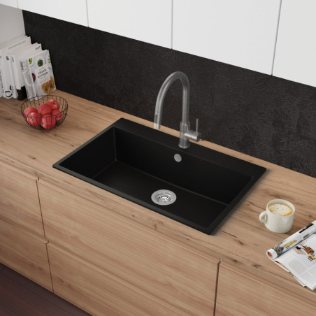 Amber 80 - Fregadero de granito  de una cubeta sin escurridor